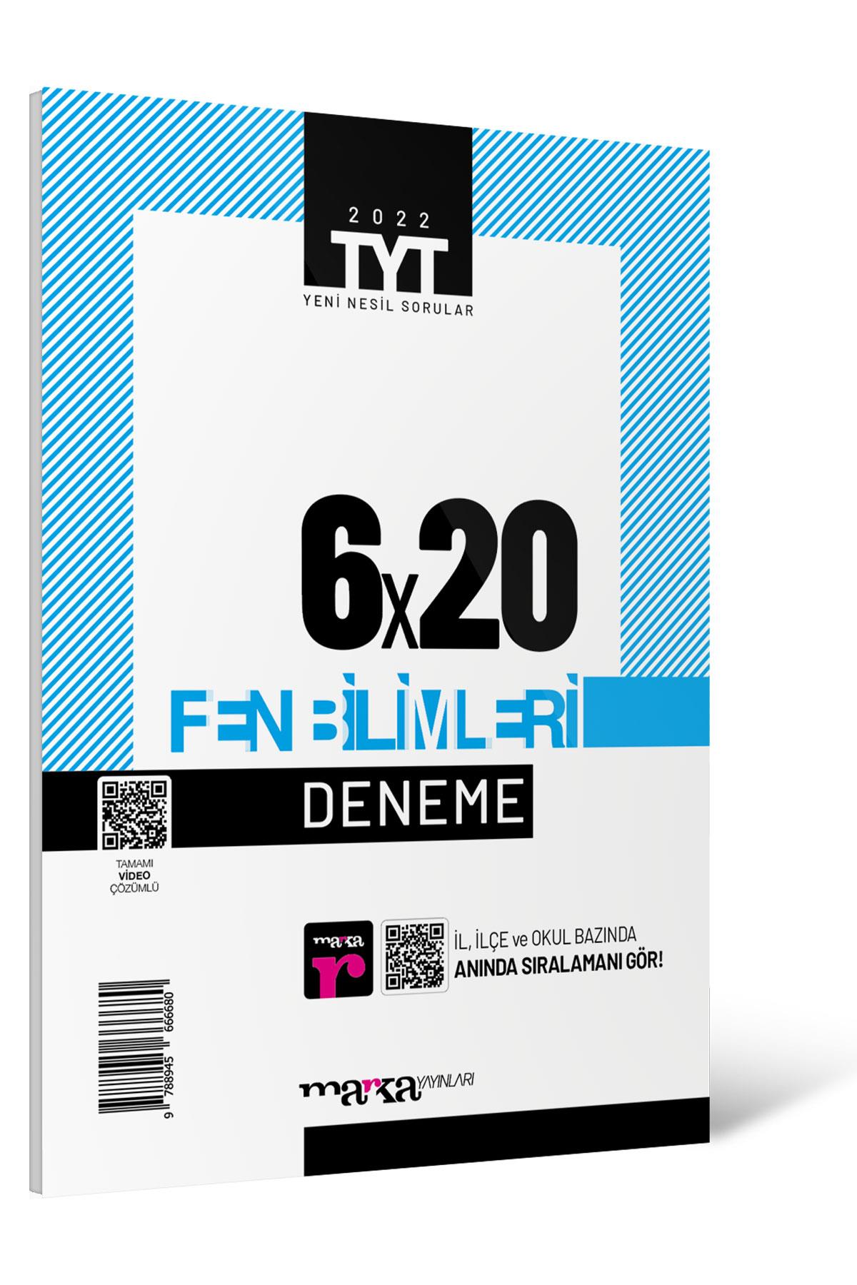 Marka TYT Fen Bilimleri 6 Deneme Tamamı Video Çözümlü