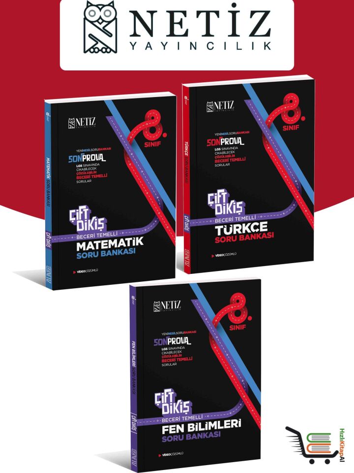 Çift Dikiş 8. Sınıf Matematik-Türkçe-Fen Bilimleri Soru Bankası Seti