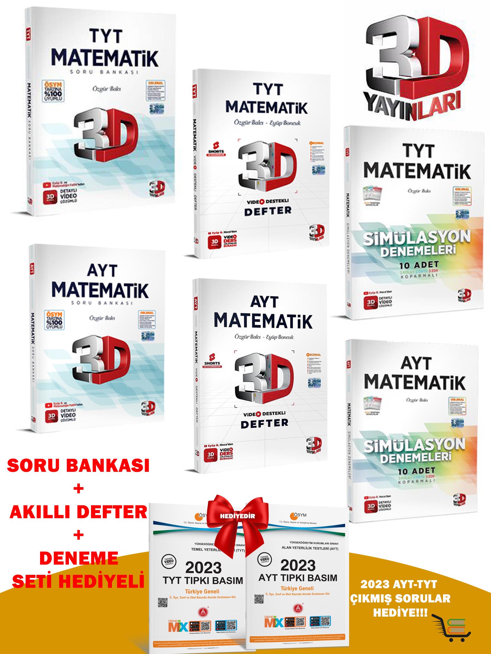 2024 Model AYT-TYT Matematik Soru Bankası-Akıllı Defter-Deneme Seti Hediyeli!