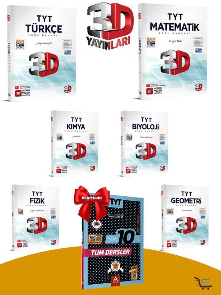 TYT Sayısal Soru Bankası Seti Çıkmış Sorular Hediyeli!