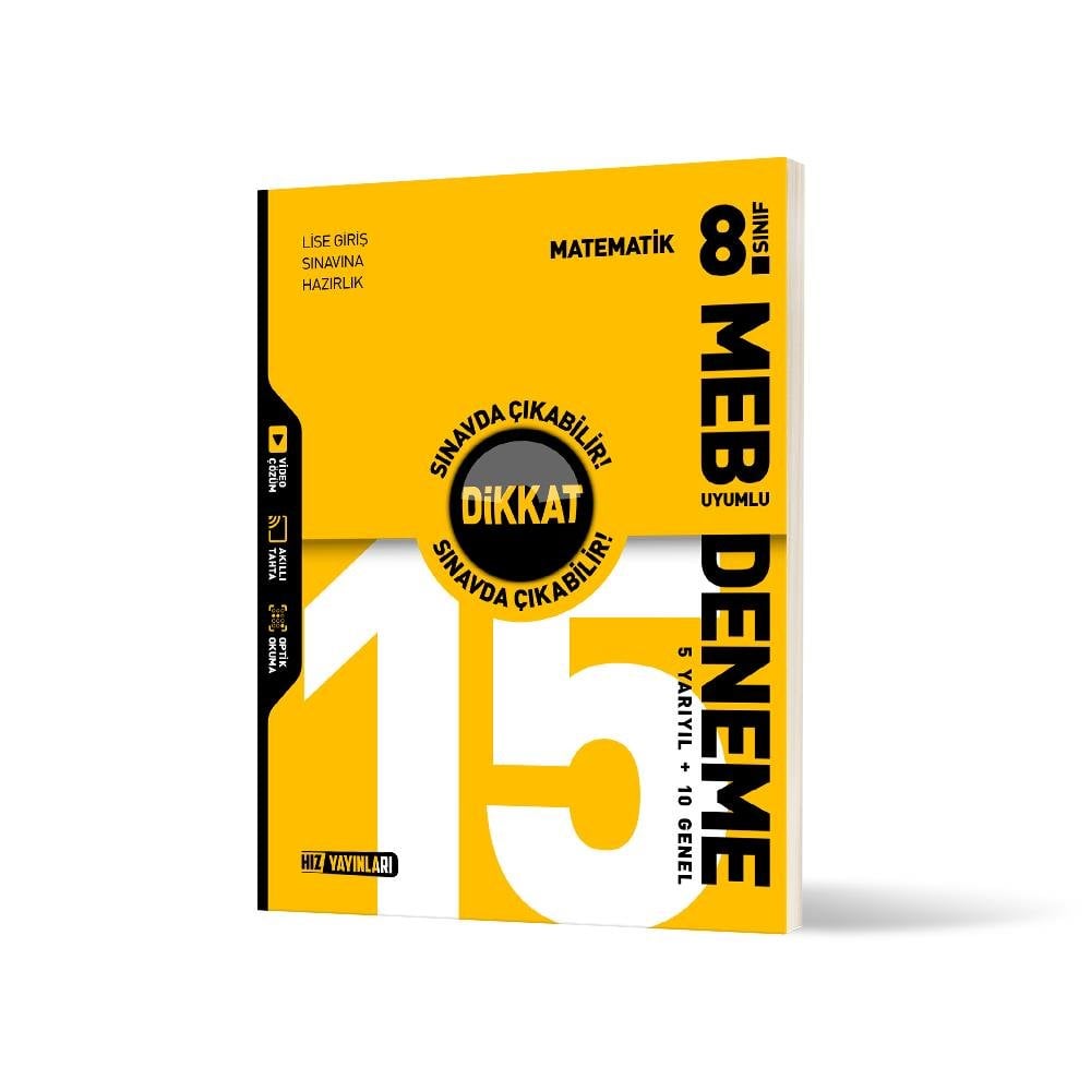 Hız 8. Sınıf 15 Li Matematık Deneme