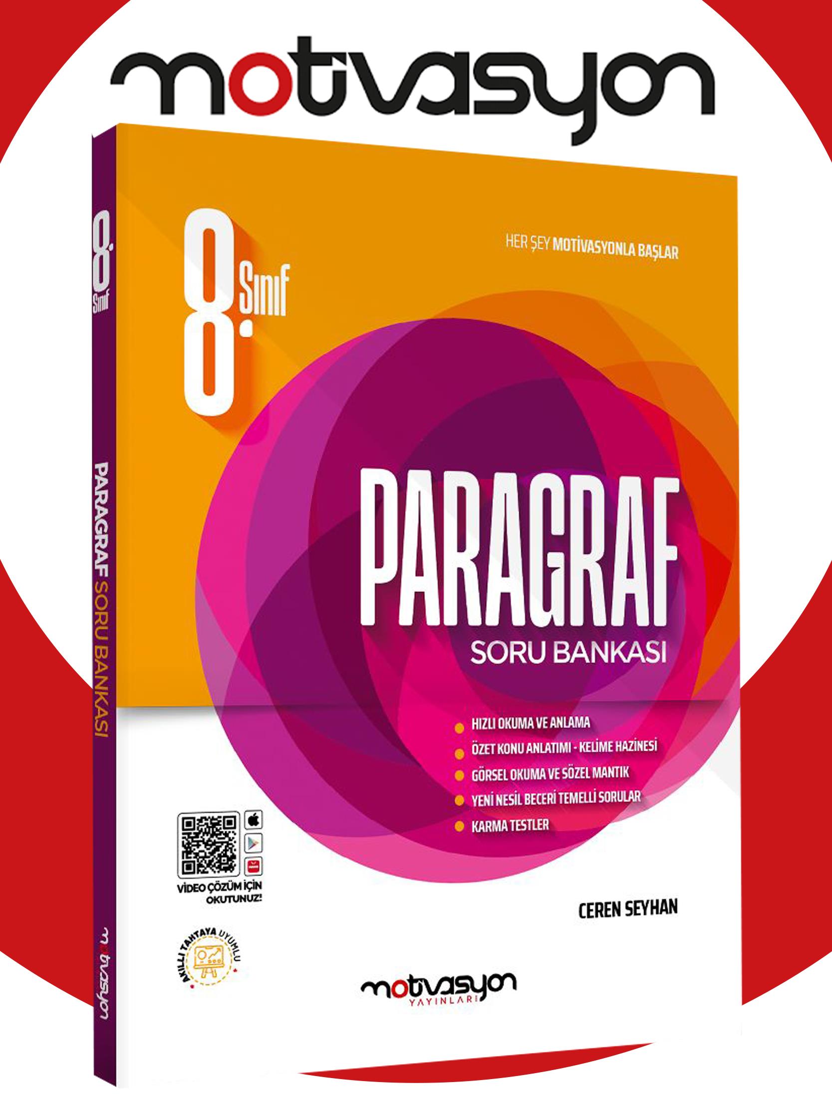 Motivasyon 8. Sınıf Paragraf Soru Bankası Ceren SEYHAN
