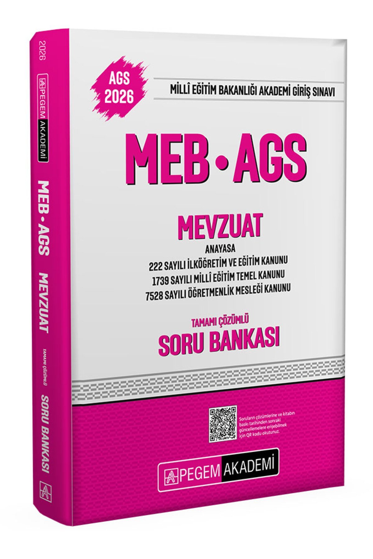 Pegem MEB AGS Soru Bankası Mevzuat Tamamı Çözümlü