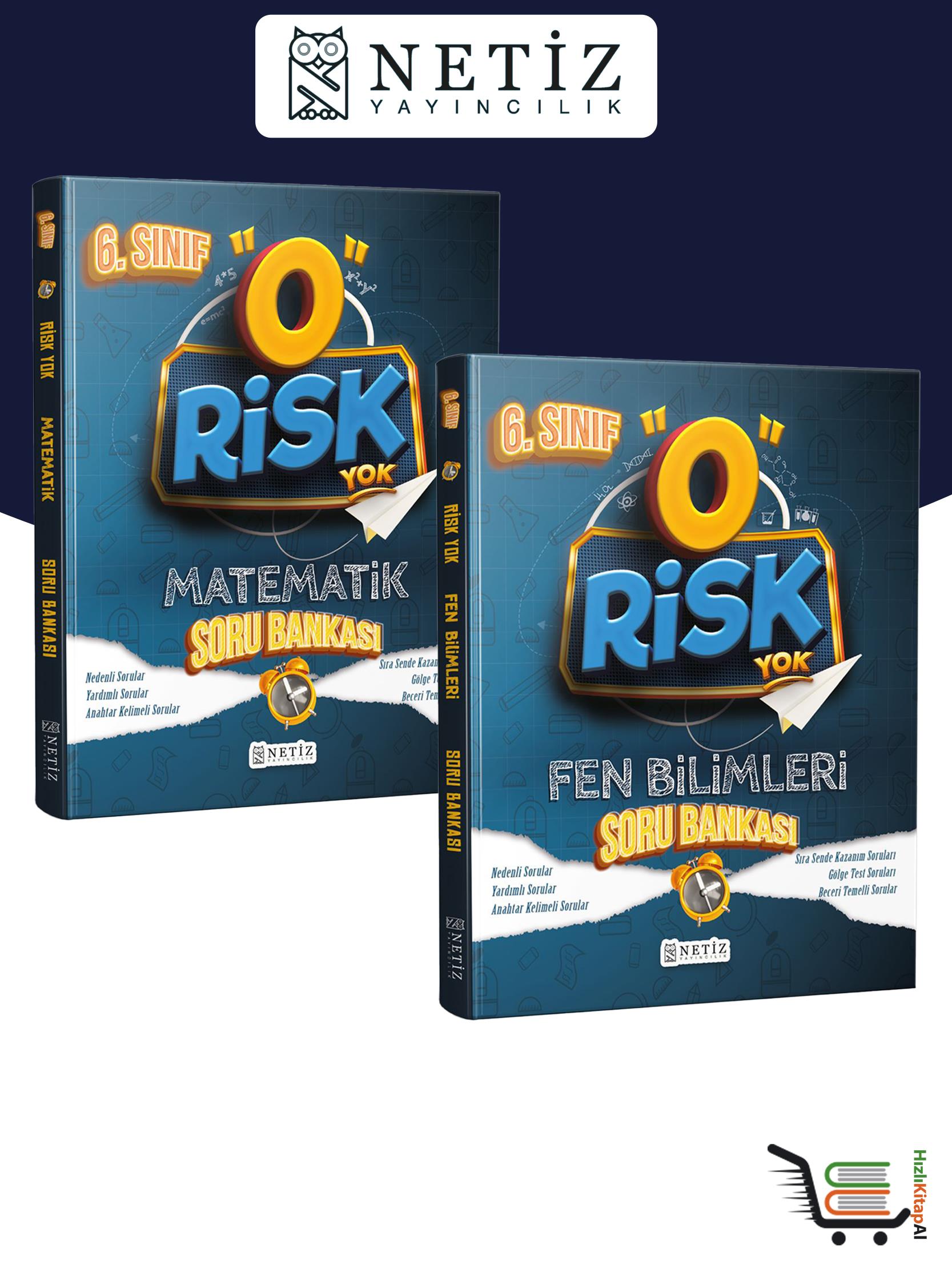 Netiz Risk Yok 6.Sınıf Matematik-Fen Bilimleri Soru Bankası Seti