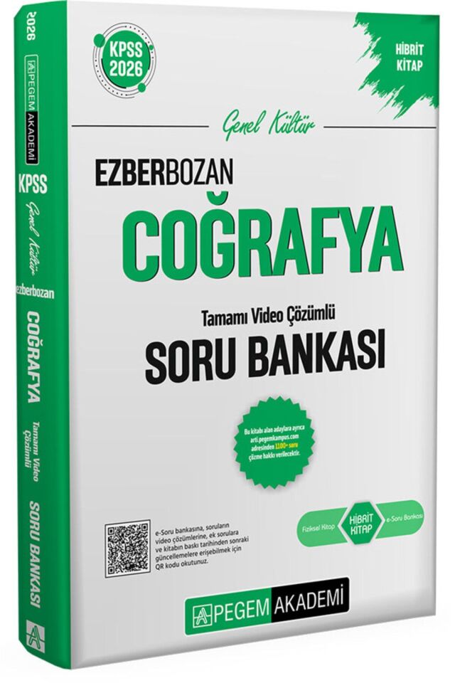 Pegem Coğrafya Ezberbozan Soru Bankası 2026 KPSS