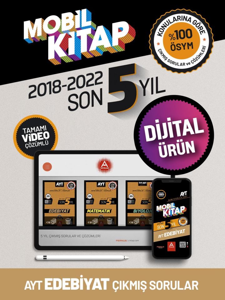 AYT Mobil Kitap Son 5 Yıl Edebiyat
