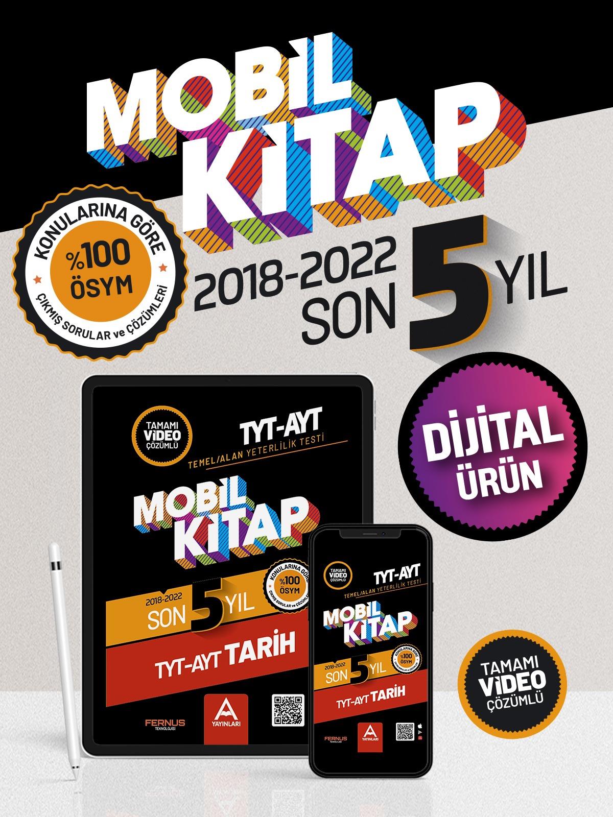 TYT-AYT Mobil Kitap Son 5 Yıl Tarih