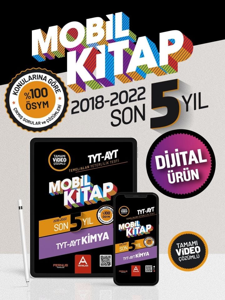 TYT-AYT Mobil Kitap Son 5 Yıl Kimya