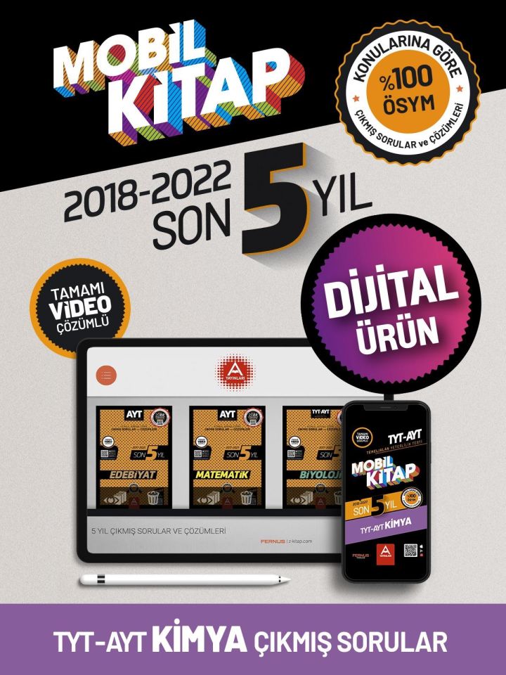TYT-AYT Mobil Kitap Son 5 Yıl Kimya
