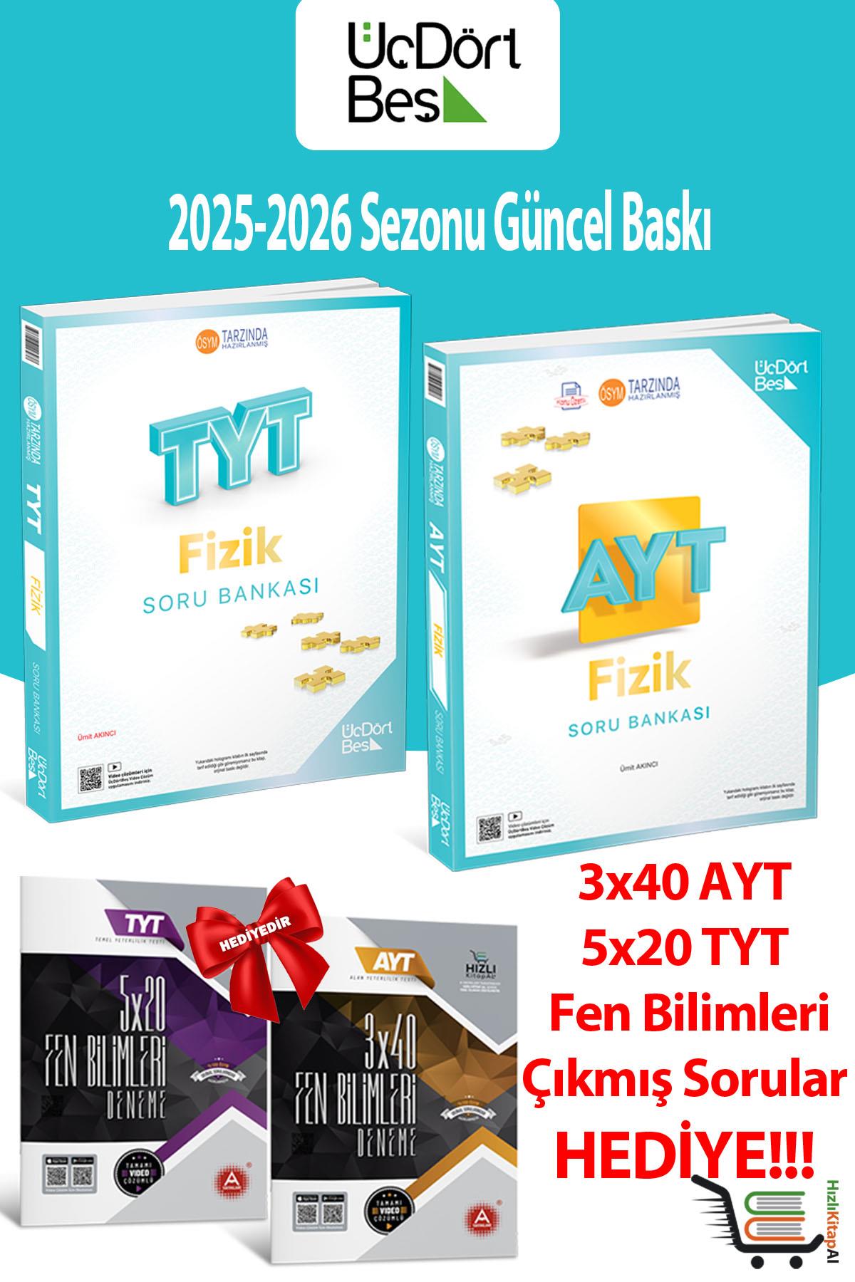 345-TYT AYT Fizik 2026 Model Soru Bankası Seti Hediyeli!