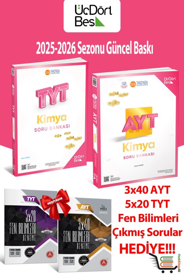 345-TYT AYT Kimya 2026 Model Soru Bankası Seti Hediyeli!
