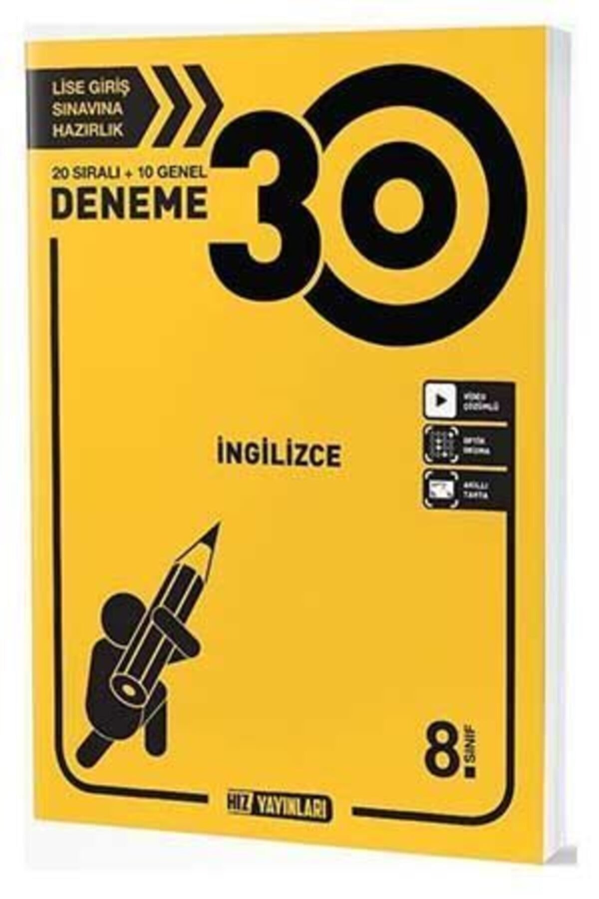 Hız 8. Sınıf Deneme İngilizce Deneme 30 Lu
