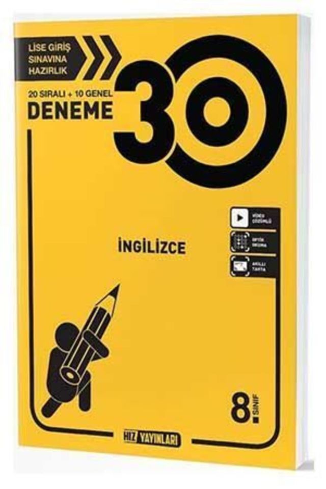 Hız 8. Sınıf Deneme İngilizce Deneme 30 Lu