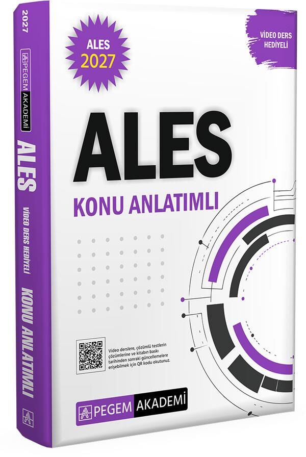 Pegem 2027 ALES Konu Anlatımlı (Video Ders Hediyeli)