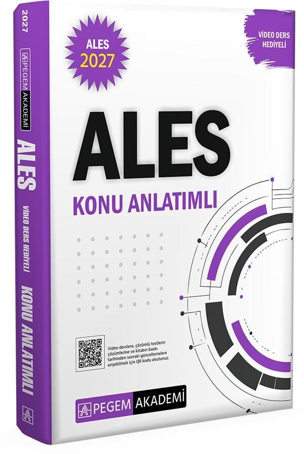 Pegem 2027 ALES Konu Anlatımlı (Video Ders Hediyeli)