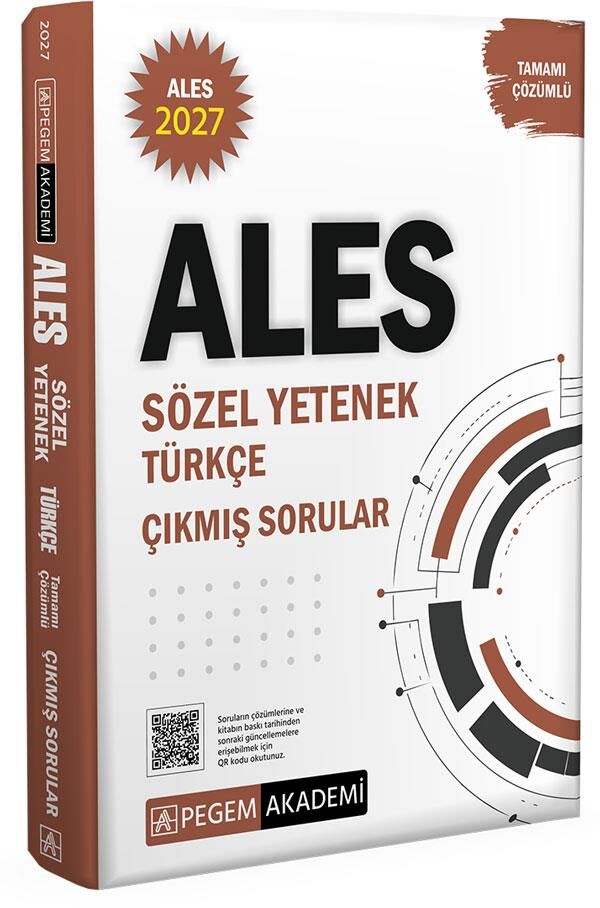 Pegem 2027 ALES Türkçe Tamamı Çözümlü Çıkmış Sorular Sözel Yetenek