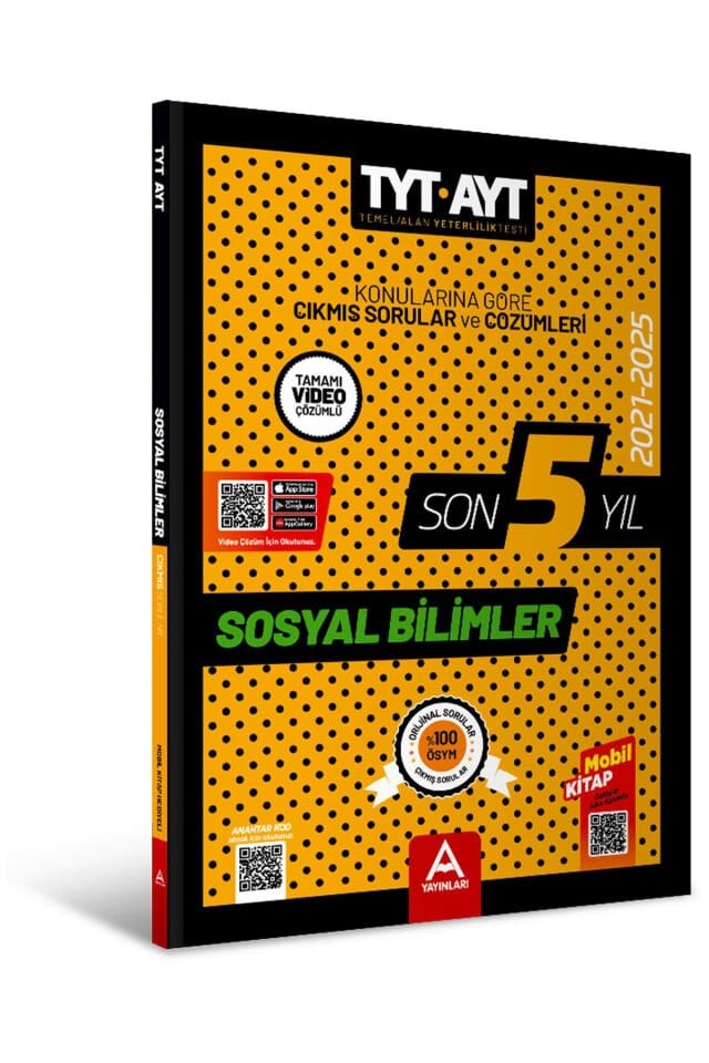 VİTRİN | Son 5 Yıl AYT-TYT Sosyal Bilimler Çıkmış Sorular 2021-2025