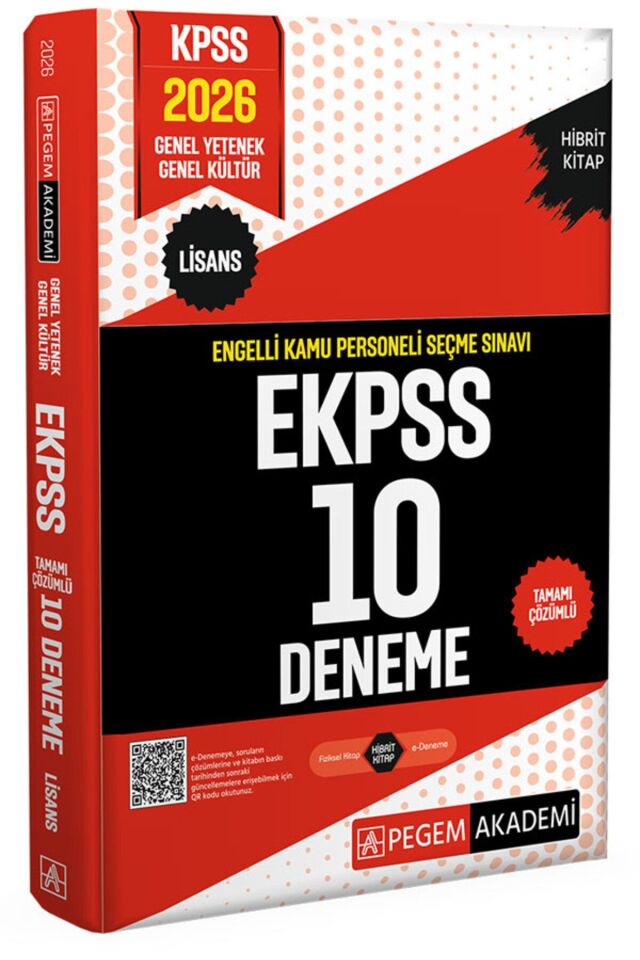 Pegem 2026 E-KPSS LİSANS 10 Deneme