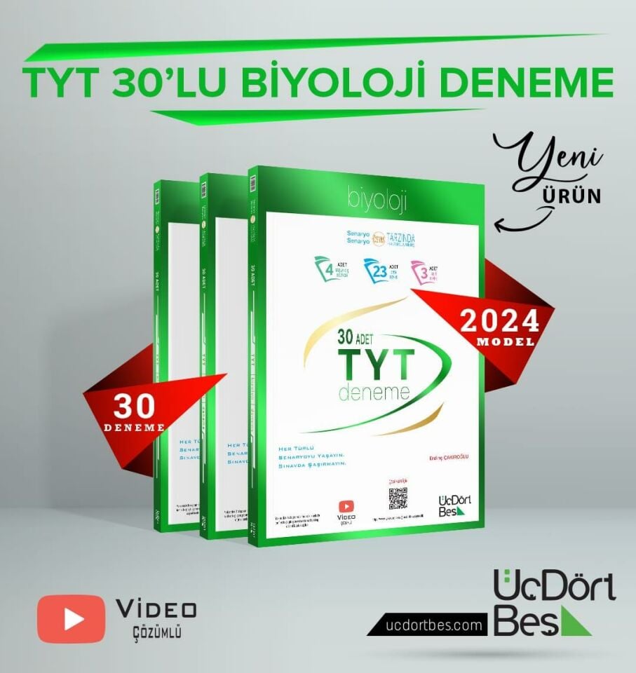 345-30'lu TYT Biyoloji Denemesi