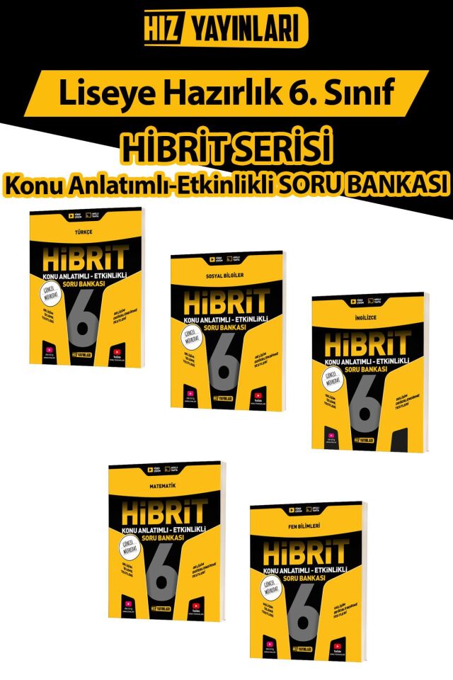 6. Sınıf Hibrit Konu Anlatımlı Etkinlikli Soru Bankası