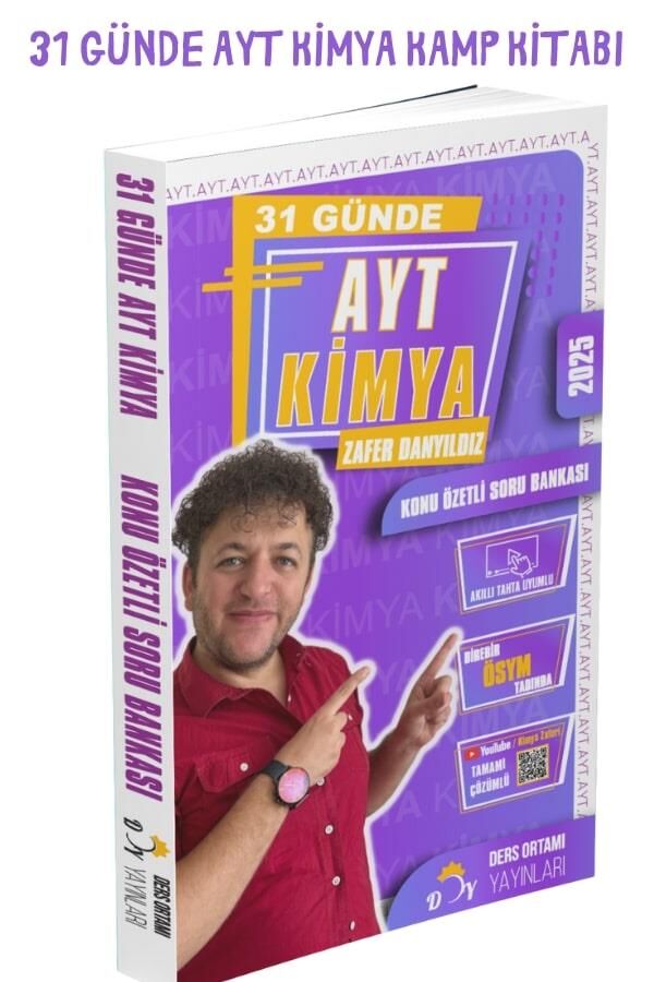 Ders Ortamı 31 Günde AYT Kimya Konu Özetli Soru Bankası Ders Ortamı Yayınları