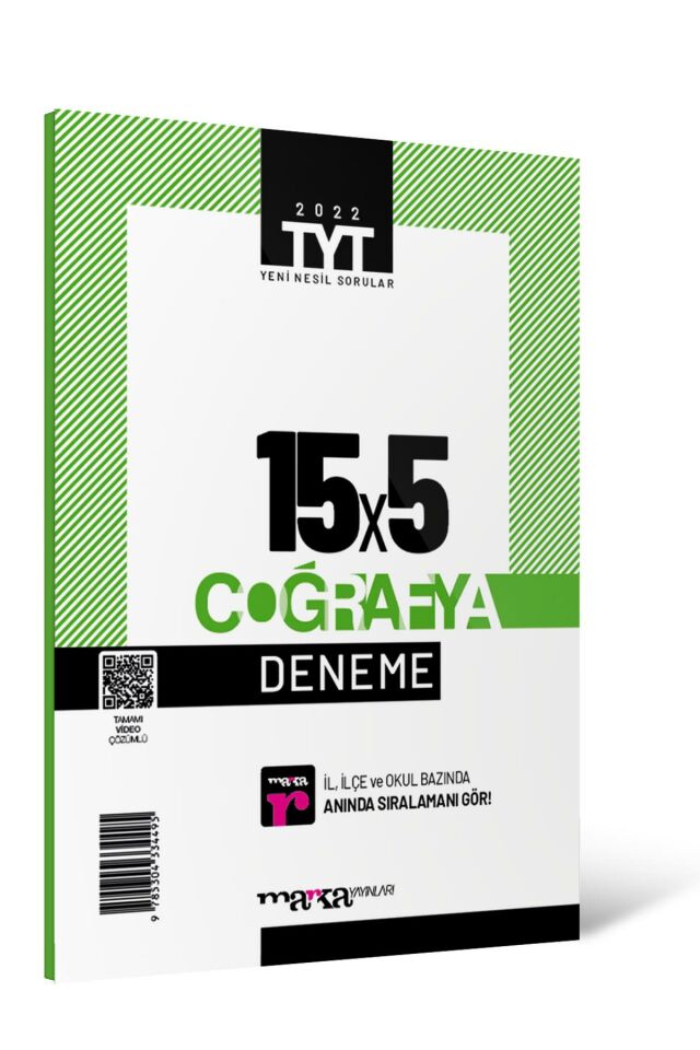 Marka TYT Coğrafya 15 Deneme Tamamı Video Çözümlü