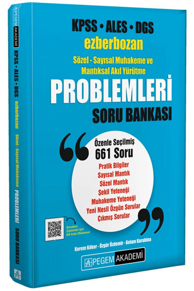 Pegem Mavi Problemler Soru Bankası Kpss Ales Dgs