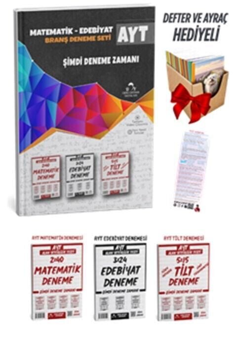 Ders Ortamı AYT Matematik, Edebiyat ve Trigonometri-Limit-Türev-İntegral Deneme Sınavı Seti + Defter Hediyeli Ders Ortamı Yayınları