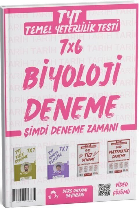 Ders Ortamı TYT Biyoloji 7 Deneme Tamamı Video Çözümlü Ders Ortamı Yayınları