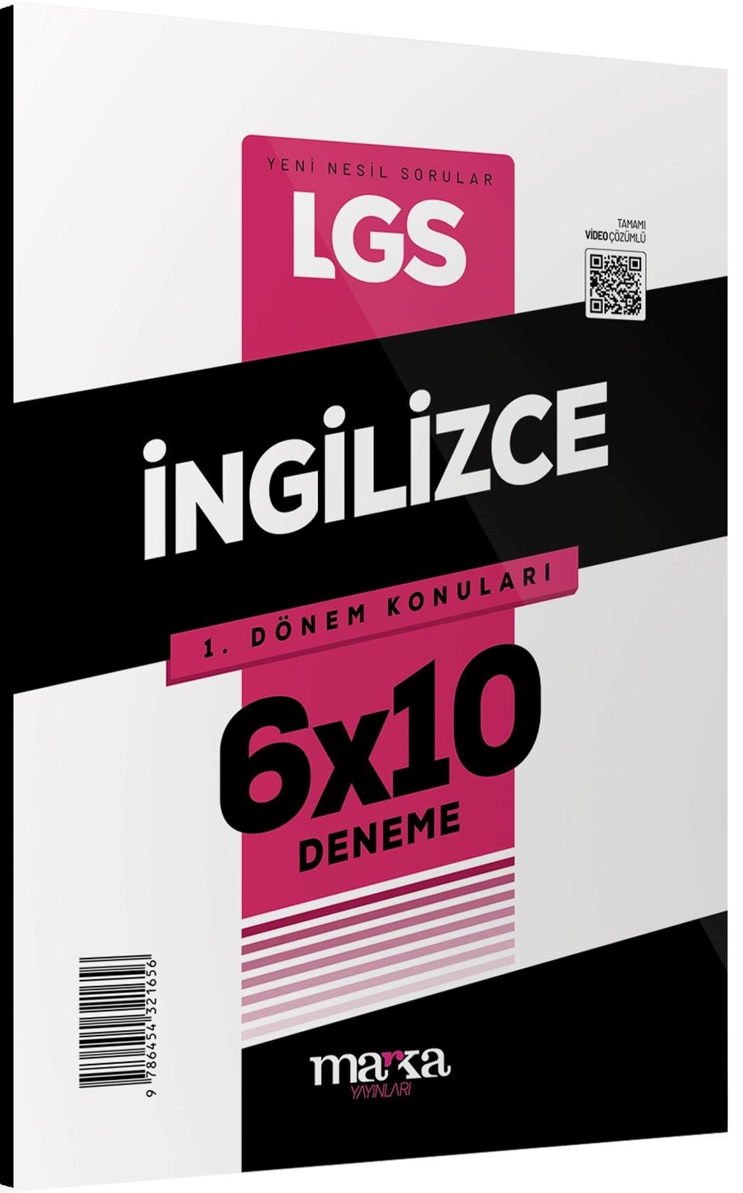 Marka LGS 1.Dönem Konuları İngilizce 6 Deneme Marka Yayınları