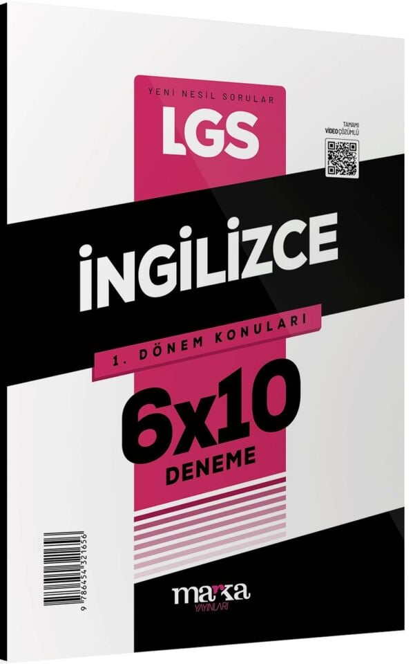 Marka LGS 1.Dönem Konuları İngilizce 6 Deneme Marka Yayınları