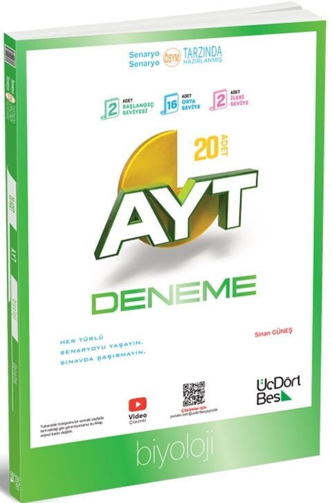 345-20'li AYT Biyoloji Denemesi