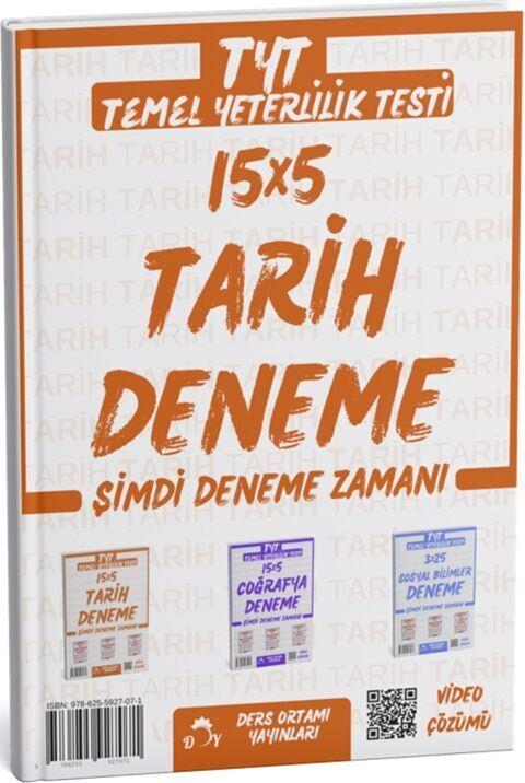 Ders Ortamı TYT Tarih 15 Deneme Tamamı Video Çözümlü Ders Ortamı Yayınları