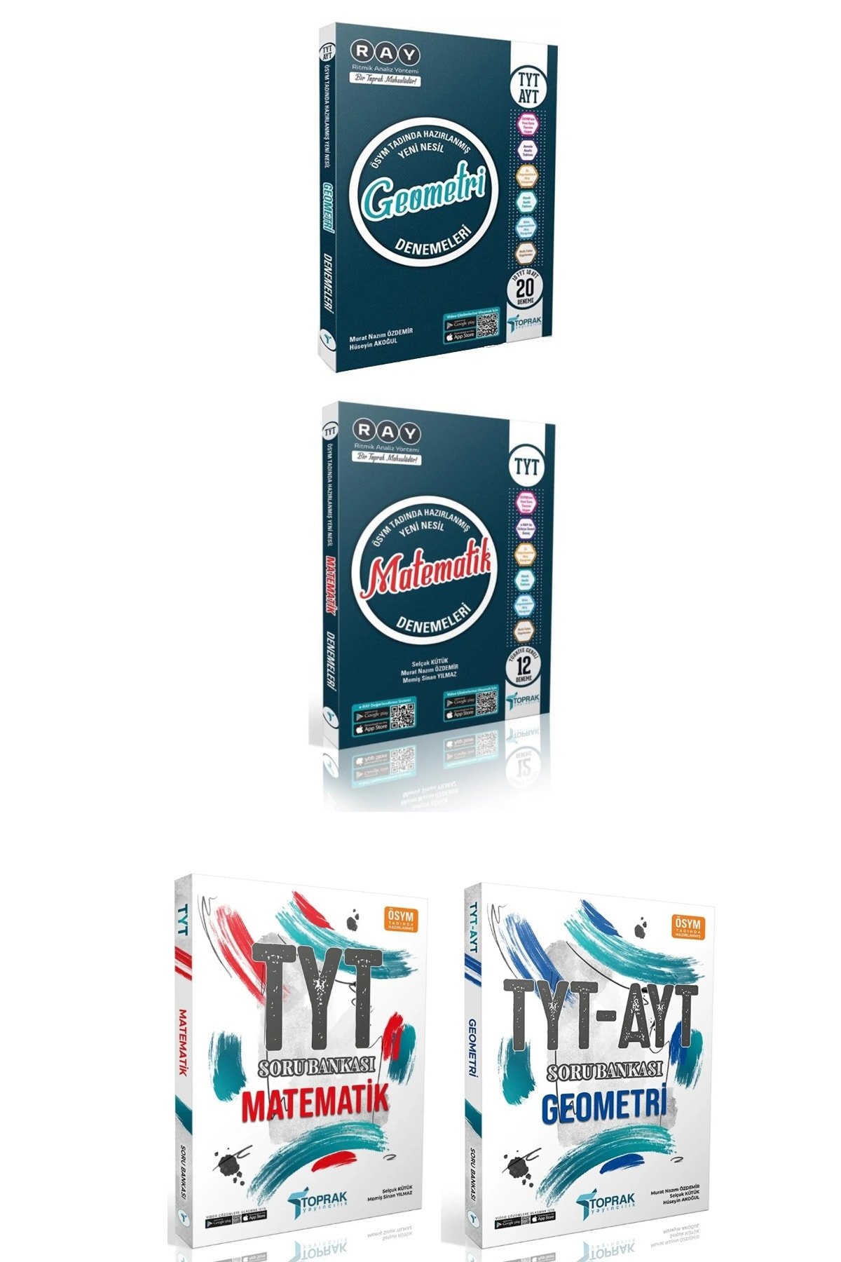 TOPRAK TYT MATEMATİK DENEME VE SORU BANKASI - TYT AYT GEOMETRİ DENEME VE SORU BANKASI