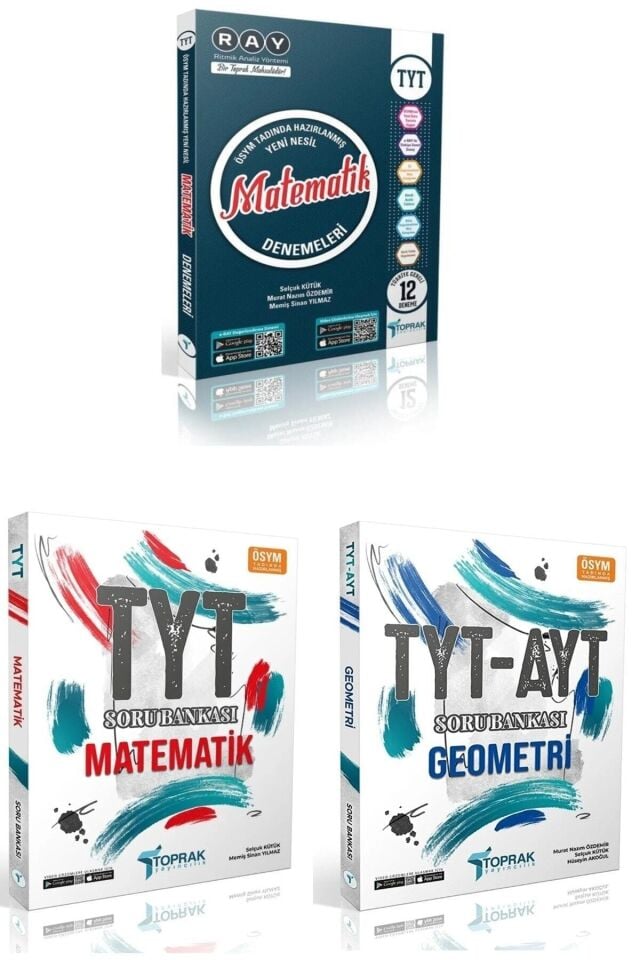 TOPRAK TYT MATEMATİK DENEME VE SORU BANKASI - TYT AYT GEOMETRİ SORU BANKASI