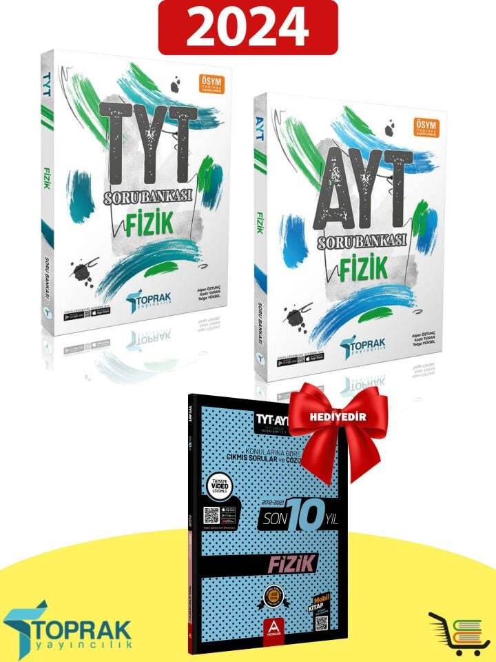 TYT-AYT Fizik Soru Bankası Çıkmış Sorular Hediyeli Set