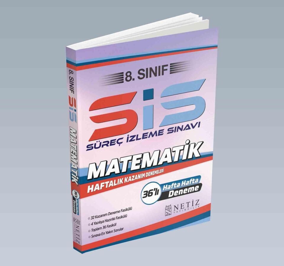 Netiz 8.Sınıf Matematik Sis Süreç İzleme Sınavları ( Haftalık Kazanım Denemeleri )