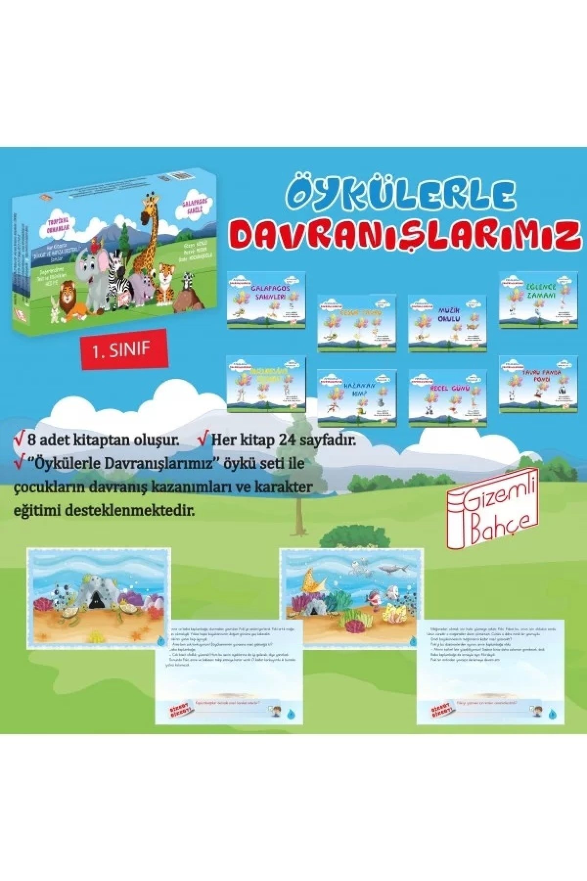 Gizemli Bahçe Öykülerle Davranışlar 1 Sınıf 8. Kit