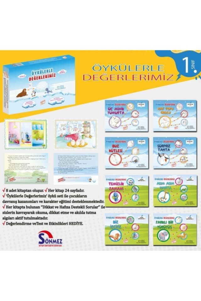 Gizemli Bahçe Öykülerle Değerlerimiz 1 Sınıf 8. Kit