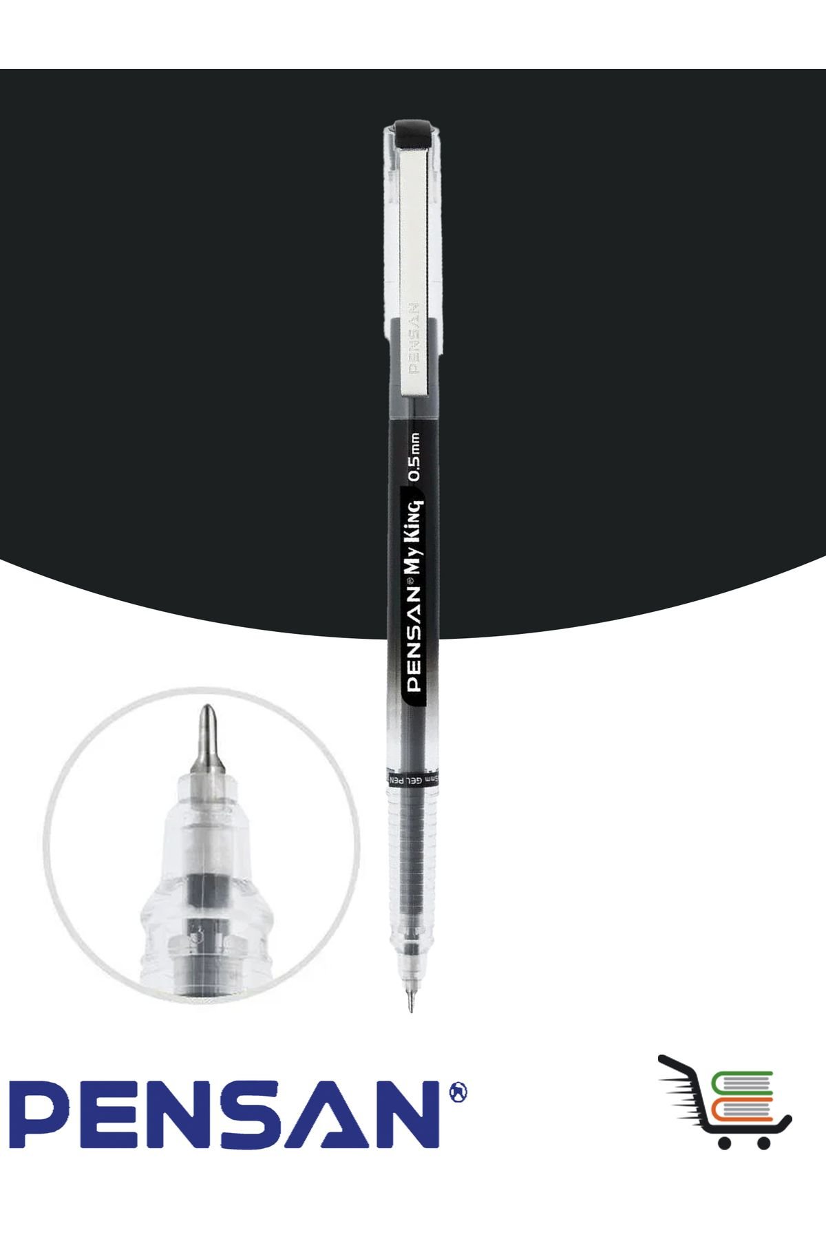 Pensan My King Jel Kalem-SİYAH