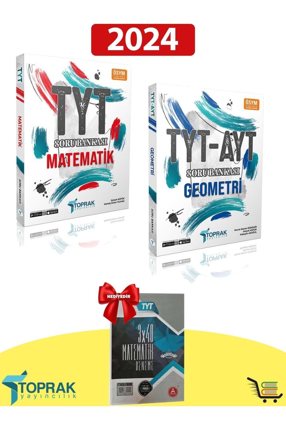 TYT Matematik ve TYT AYT Geometri Soru Bankası Hediyeli Set