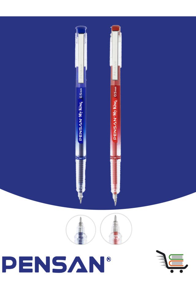Pensan My King Jel Kalem Mavi-Kırmız