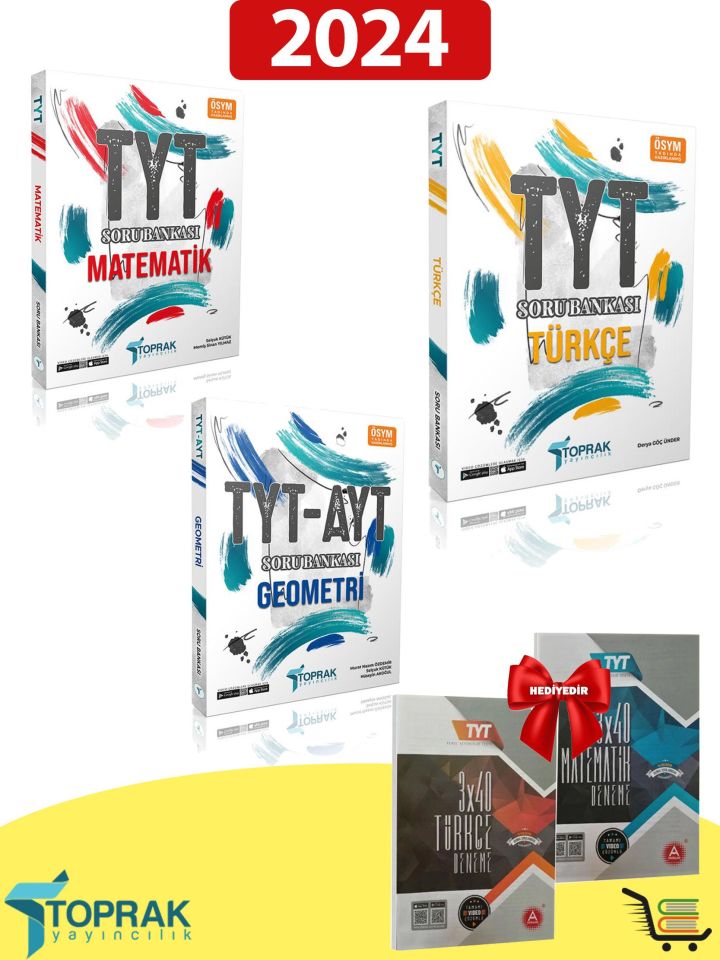 TYT Matematik-Geometri-Türkçe Soru Bankası Seti Hediyeli!
