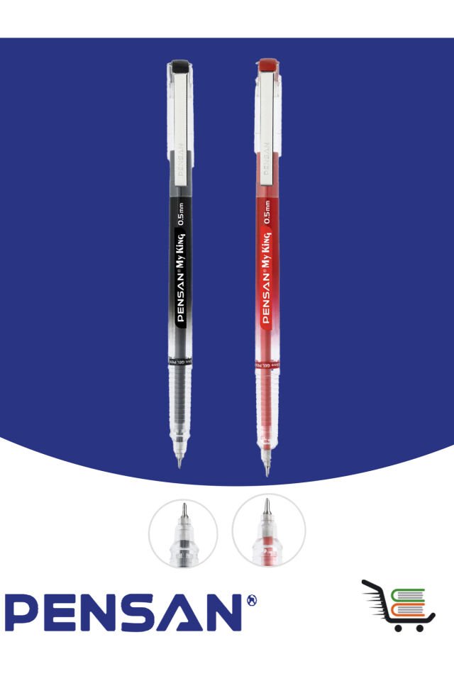 Pensan My King Jel Kalem Siyah-Kırmız