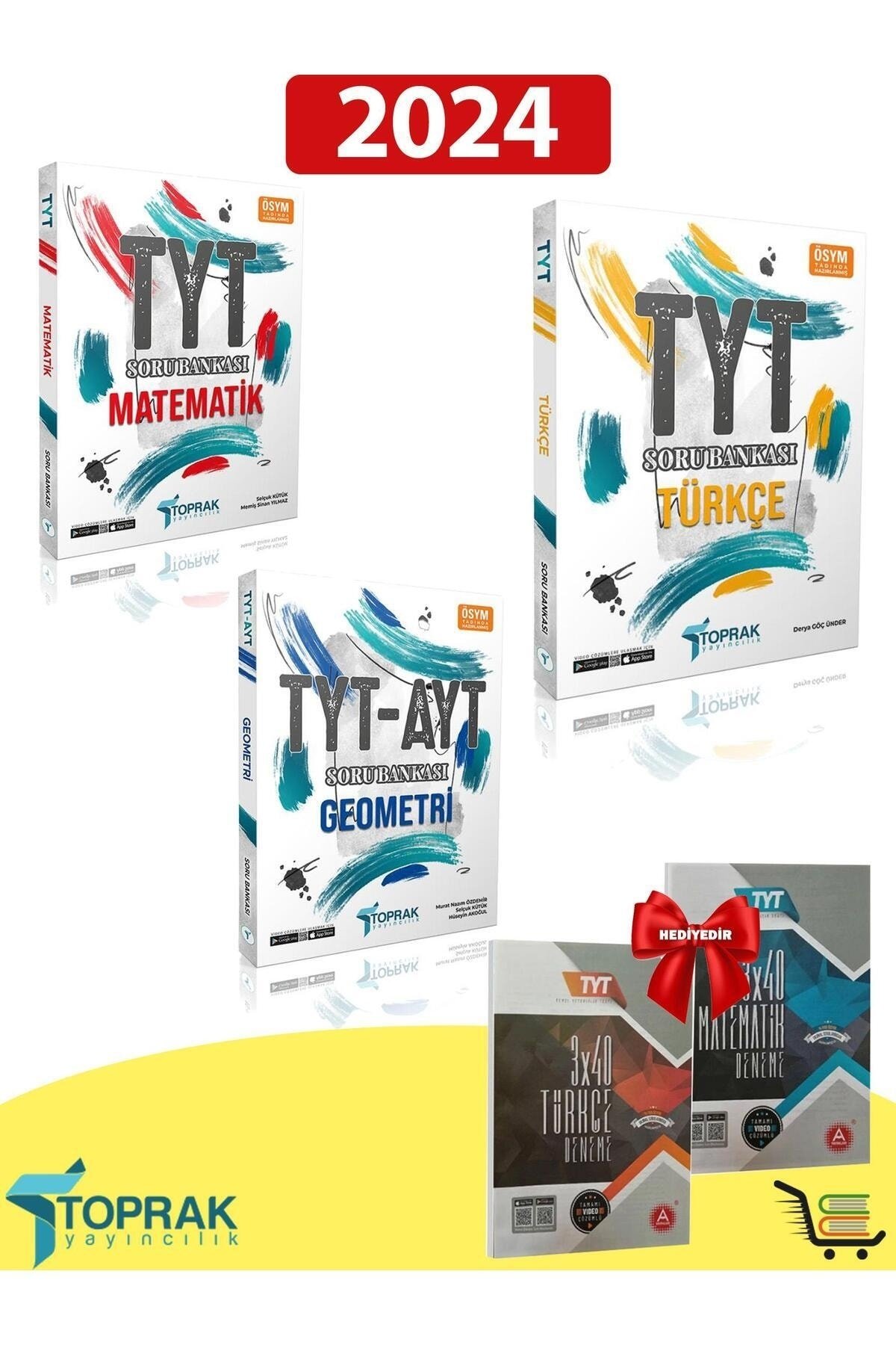 TYT Matematik-Geometri-Türkçe Soru Bankası Seti Hediyeli!