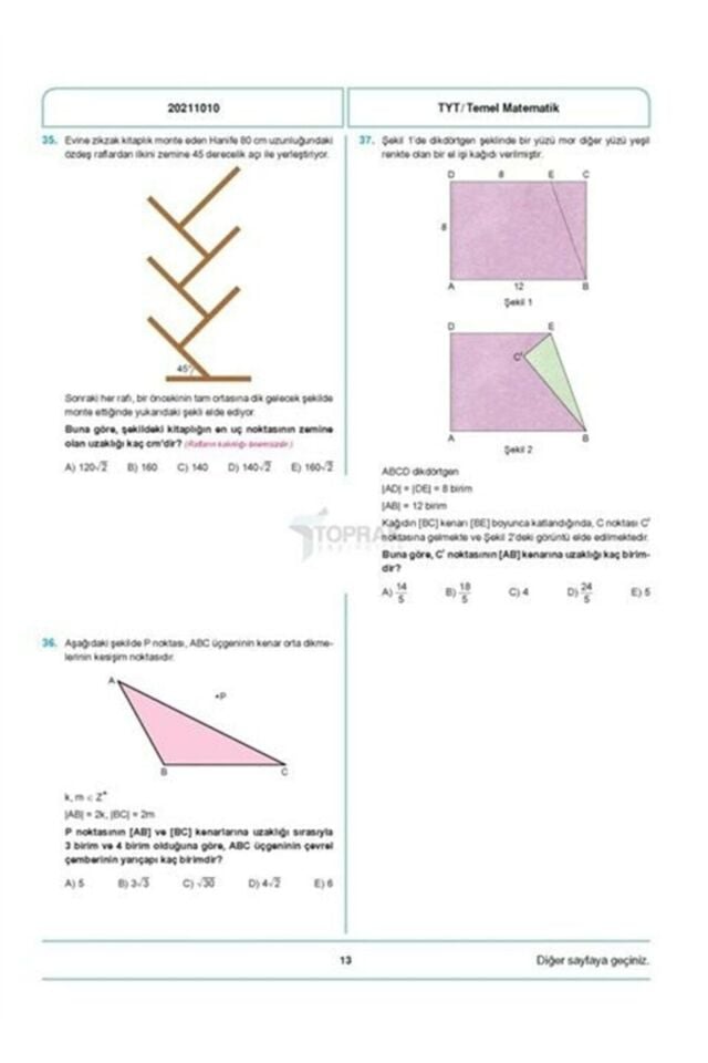 Toprak Tyt Matematik Deneme Kitabı