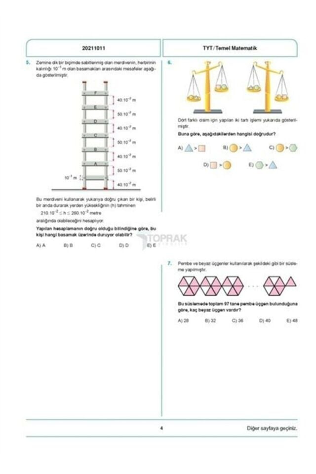 Toprak Tyt Matematik Deneme Kitabı