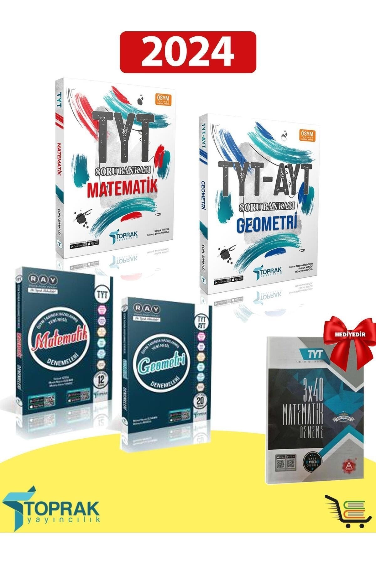 TYT Matematik-Geometri Soru Bankası ve Deneme Seti Hediyeli!