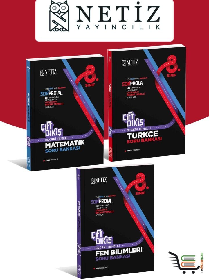 Çift Dikiş 8. Sınıf Matematik-Türkçe-Fen Bilimleri Soru Bankası Seti