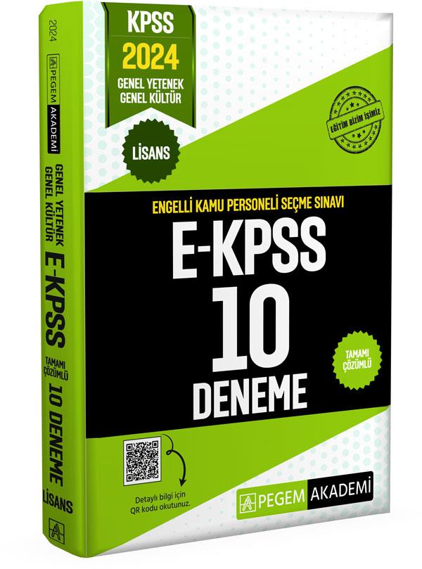 Pegem 2024 E-KPSS Lisans 10 Deneme